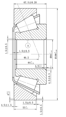 MEGE 7618 (32318)  P5 Tapered Roller Bearing