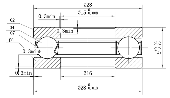 MEGE  51102 P5 Thrust  Ball Bearings