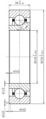 MEGE 7022ACD/P4A  Angular Contact Ball Bearing