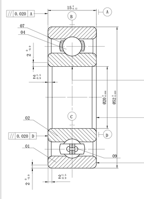 MEGE 6304 P5 Deep Groove Ball Bearing