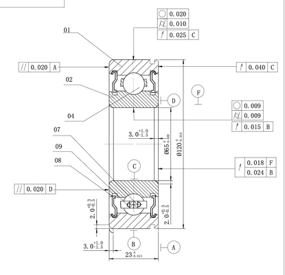 MEGE 6213-2ZN  P5 Deep Groove Ball Bearing