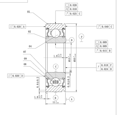 MEGE 6202-2ZN P5 Deep Groove Ball Bearing