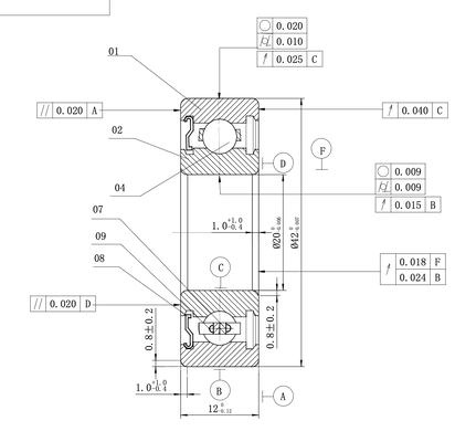 MEGE 6004-Z P4 Deep Groove Ball Bearing