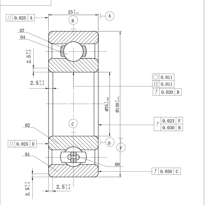 MEGE 6215 P5 Deep Groove Ball Bearing