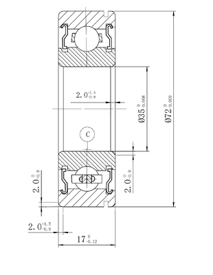 MEGE 6207 2ZN P6 Deep Groove Ball Bearing