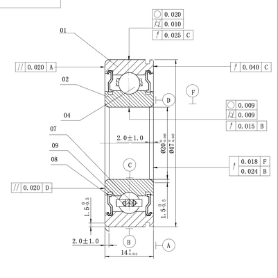 MEGE 6204-2ZN P6 Deep Groove Ball Bearing