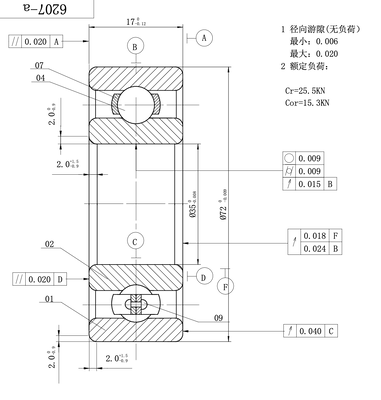 MEGE 207(6207) P5 Deep Groove Ball Bearing