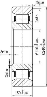 MEGE N322 (2322) P5 Cylindrical Roller Bearing