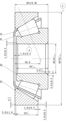 MEGE 32022X P5 Tapered Roller Bearing