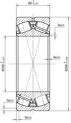 MEGE 22232 CC/W33（3532）Spherical Roller Bearing