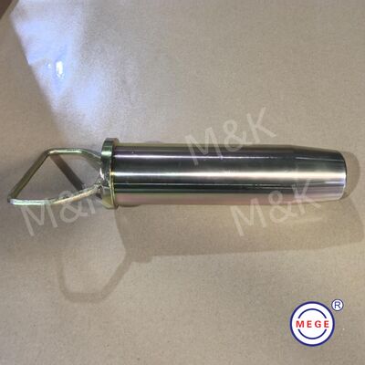 Precision Rotation Lock Pin Carburized Alloy Steel With Welded Handle Tapered Tip