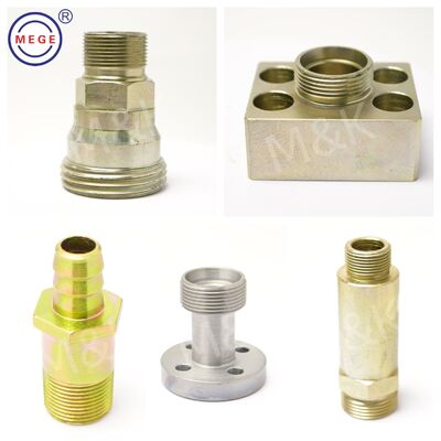 OEM Tube Adapter Fittings Pipe Connectors Galvanized Color Zinc Plated For Oil Water Chemical Pipes
