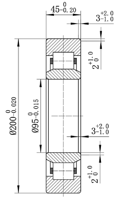 MEGE 32319 (NU319ECМ/C3) P6 Cylindrical Roller Bearing