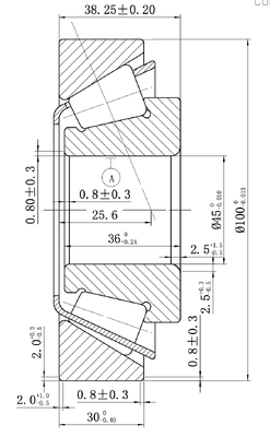 MEGE 7609 (32309) P5 Tapered Roller Bearing