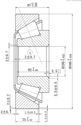 MEGE 7538 (32238)  P5 Tapered Roller Bearing