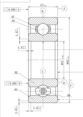 MEGE 6302 P5 Deep Groove Ball Bearing