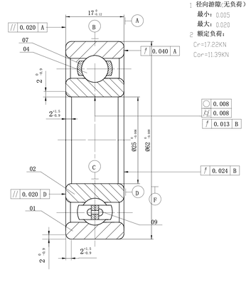 MEGE 6305 P5 Deep Groove Ball Bearing