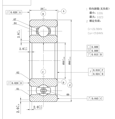 MEGE 210(6210) P5 Deep Groove Ball Bearing