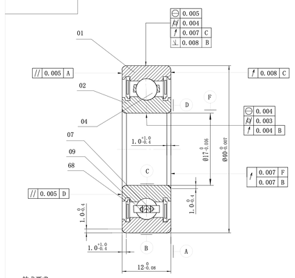 MEGE 6203-2RS P6 Deep Groove Ball Bearing