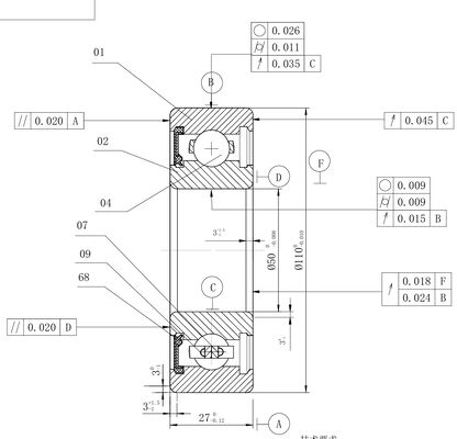 MEGE 6310 RS  P5 Deep Groove Ball Bearing