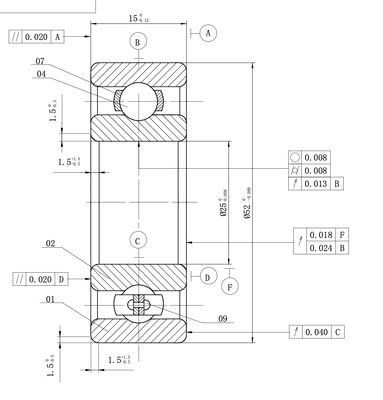 MEGE 205(6205) P5 Deep Groove Ball Bearing