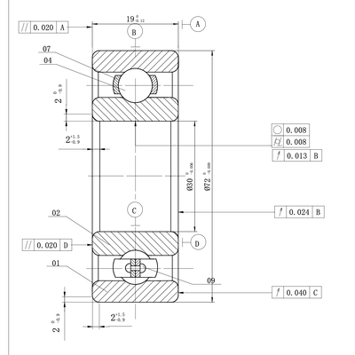 MEGE 6306 (306)  P5 Deep Groove Ball Bearing