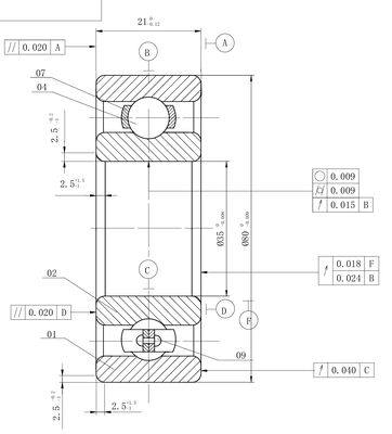 MEGE 6307 Deep Groove Ball Bearing