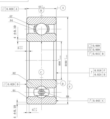 MEGE 6318 P5 Deep Groove Ball Bearing