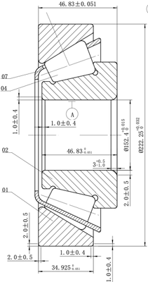 MEGE M 231649/M 231610 P5 Tapered Roller Bearing