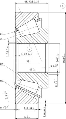 MEGE 32312 (7612)  Tapered Roller Bearing