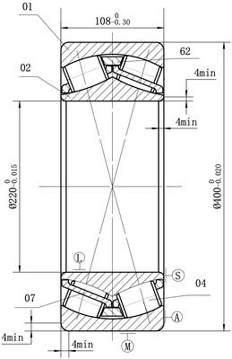 MEGE 22244 CC P5 Spherical Roller Bearing