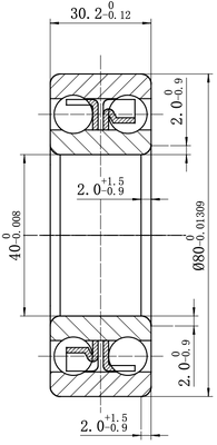 MEGE 3208（3056208）P4 Angular contact bearing